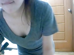 Korean webcam woman get out of..